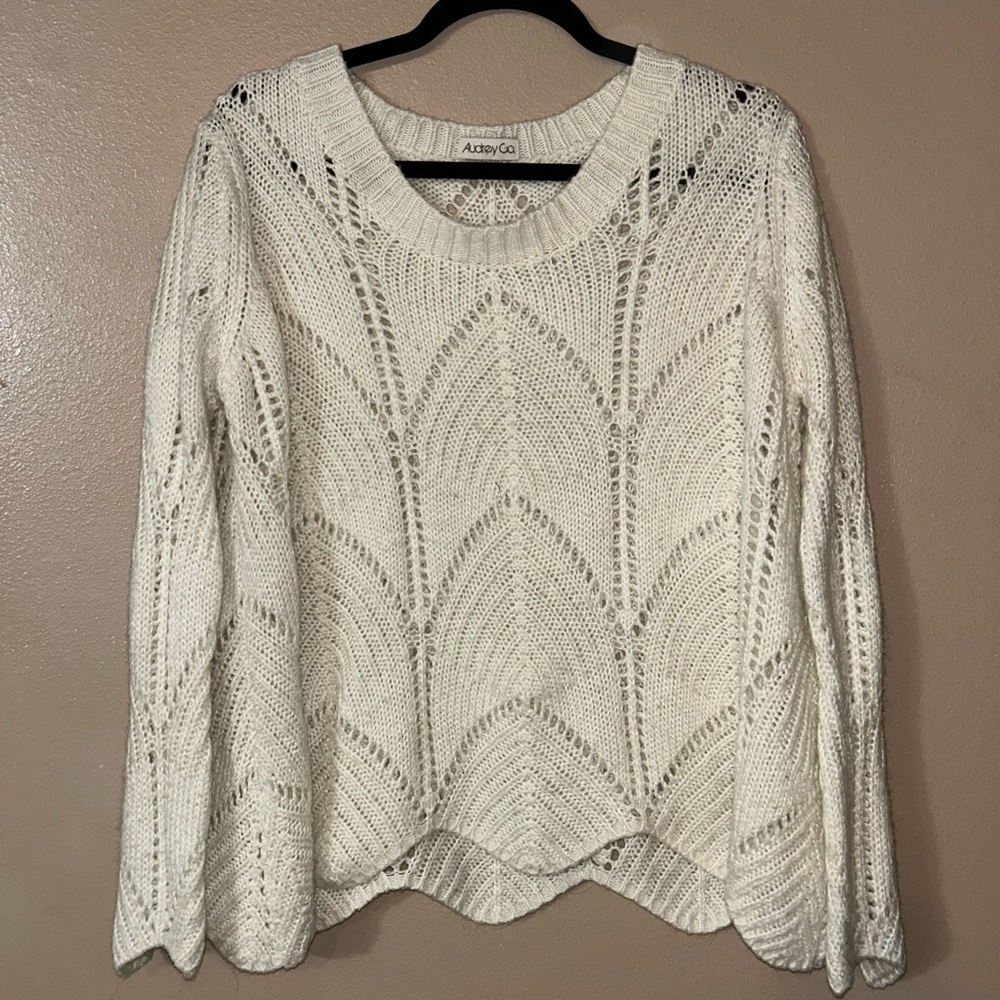 audrey Women's Cream Knit Sweater